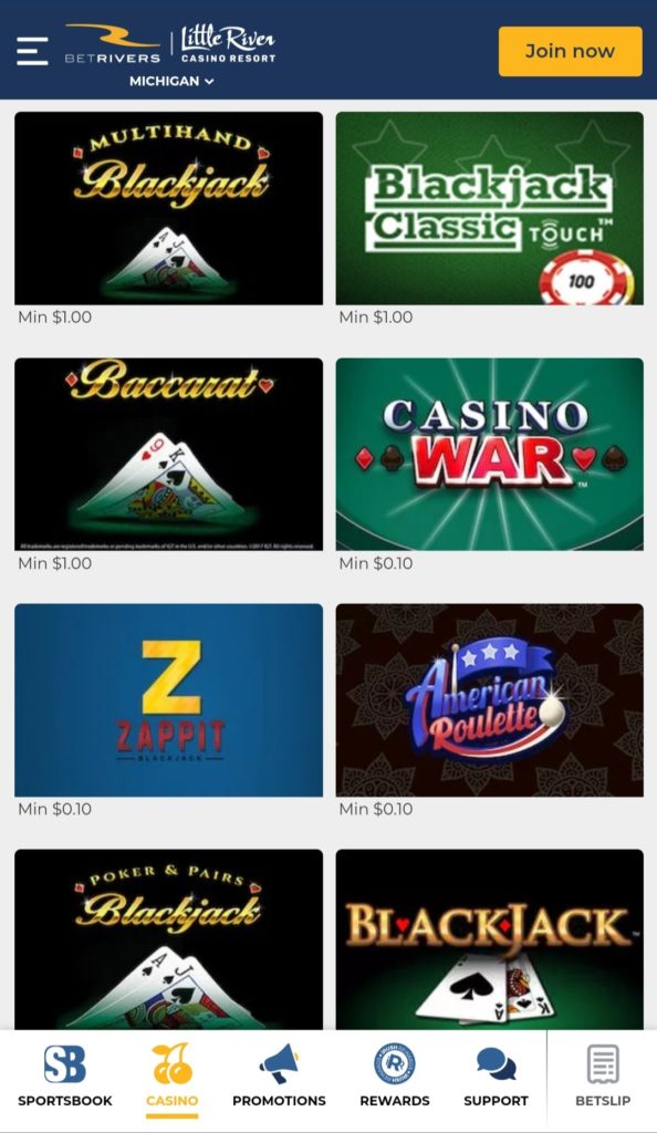 BetRivers Mobile Casino