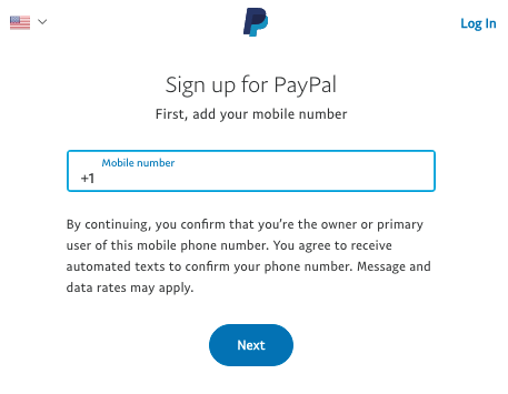 paypal casinos signup step 3