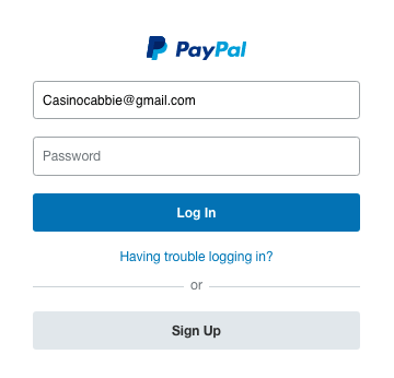 PayPal casinos signup step 9