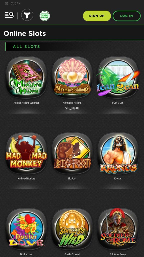 Harrington Online Gaming Mobile App