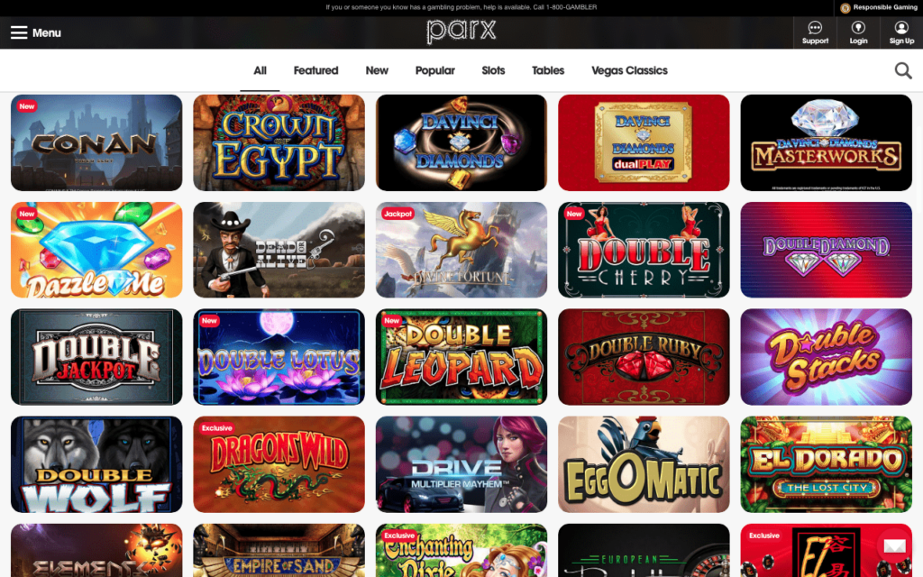 parx casino online gambling