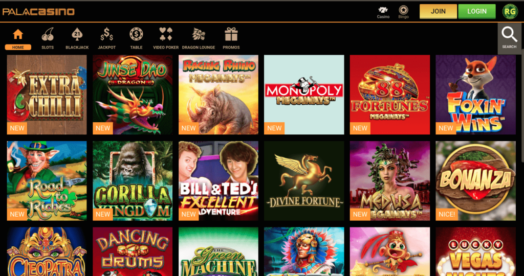 Pala Casino desktop games