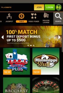 Pala Mobile Casino Table Games