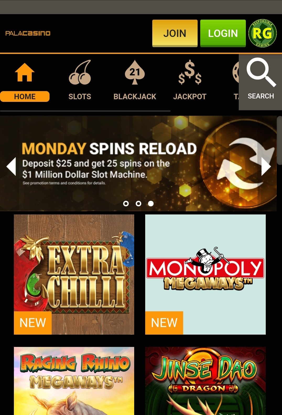 download the new for android Pala Casino Online