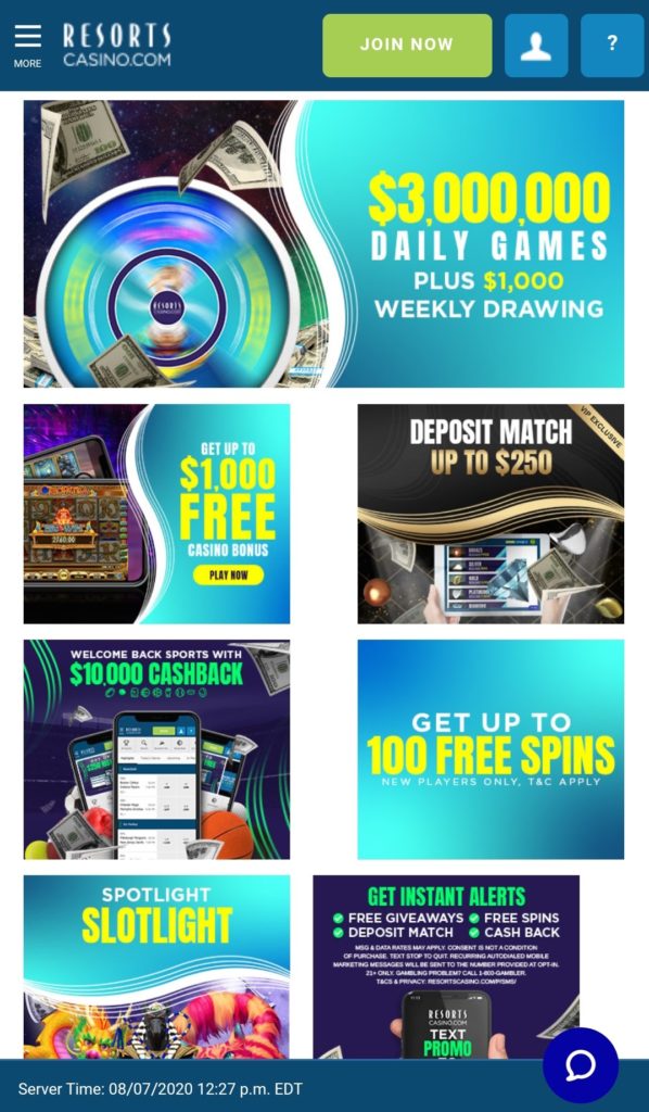 Resorts Online Casino NJ
