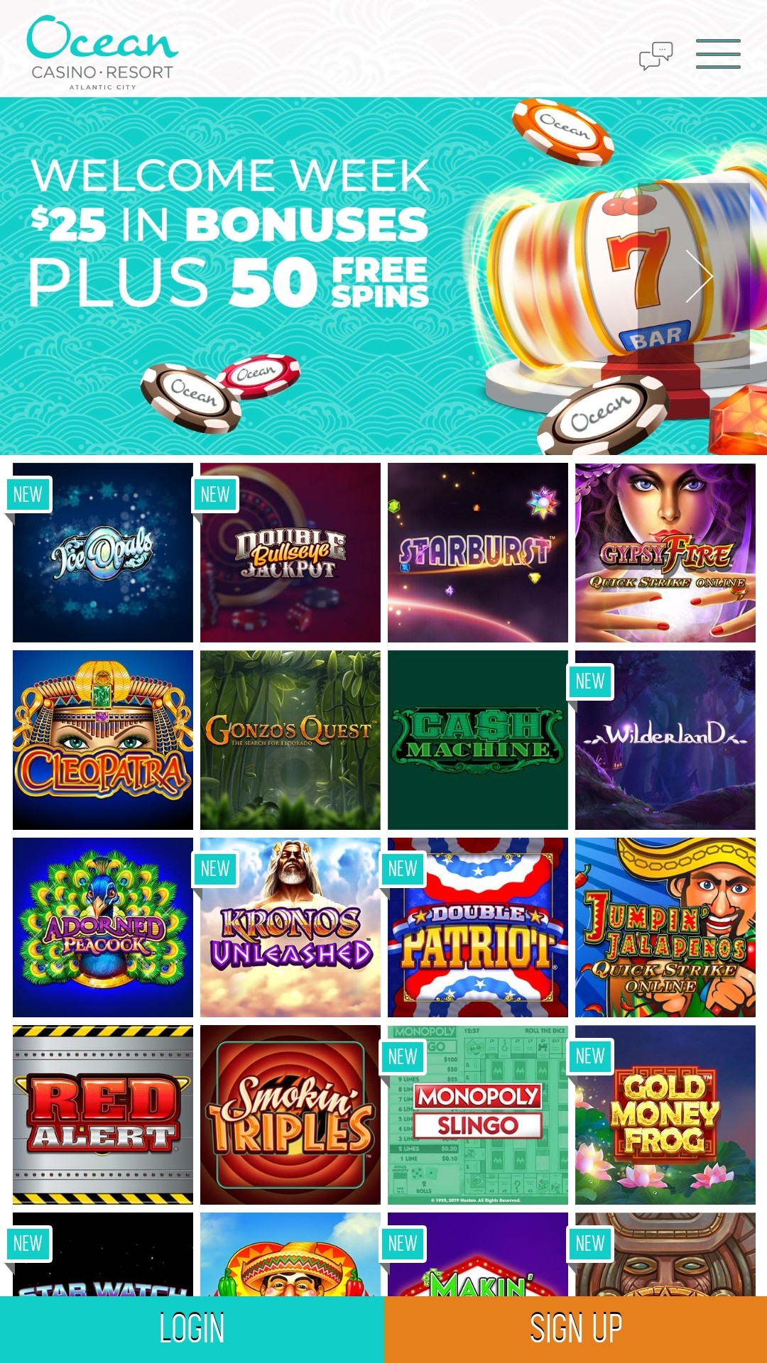 Ocean Online Casino for windows download