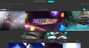 bet365 Casino Homepage