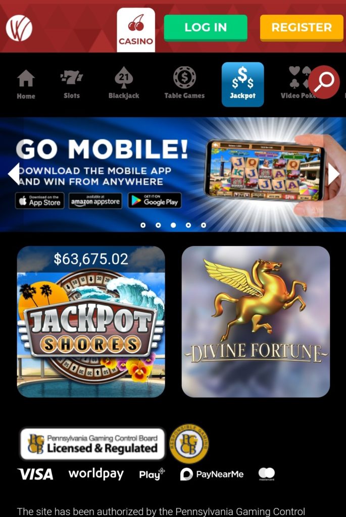Wind Creek Online Casino Mobile Jackpots