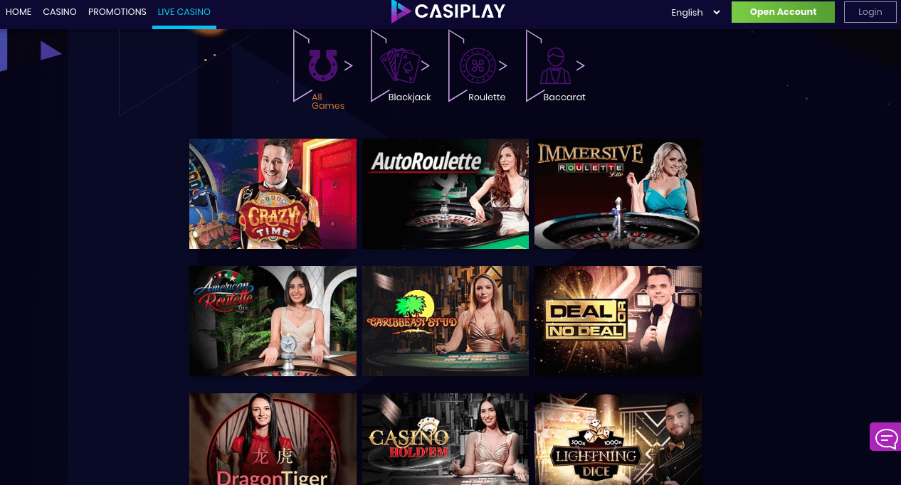 Casiplay Casino Live