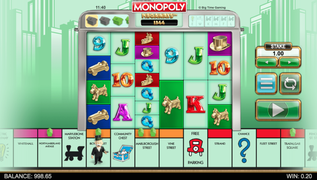 monopoly megaways slot
