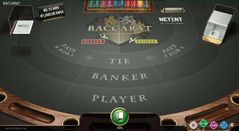 Play Baccarat Pro at NetEnt Casinos