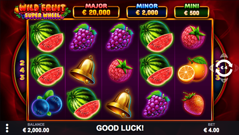 Play Wild Fruit Super Wheel Slot at Pariplay Casinos