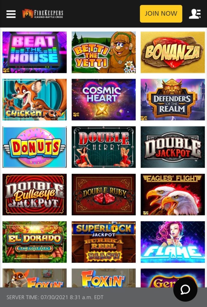 FireKeepers Casino Slot Games