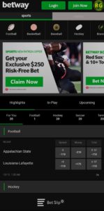 Betway USA online sportsbook