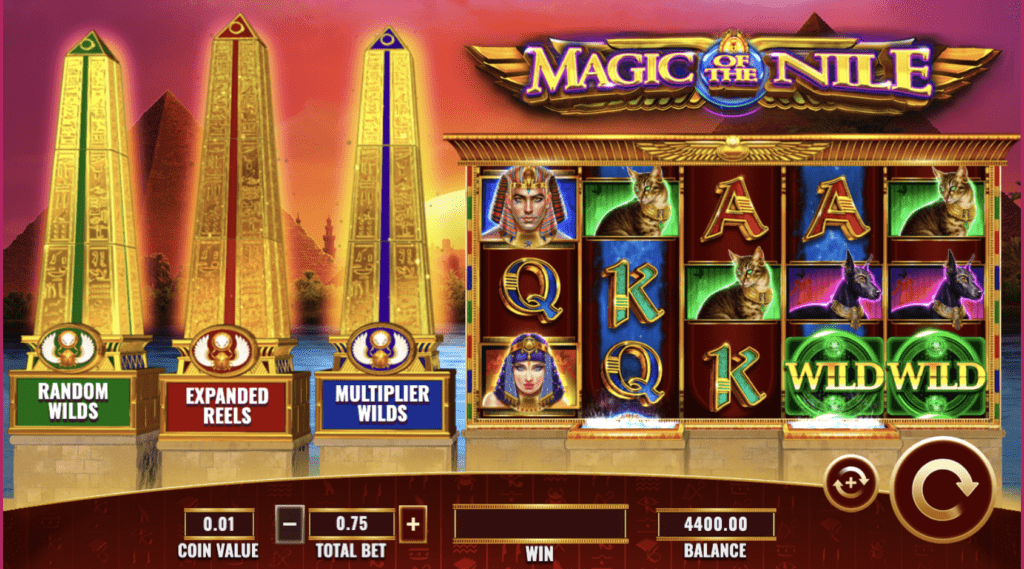 magic of the nile slot game from igt