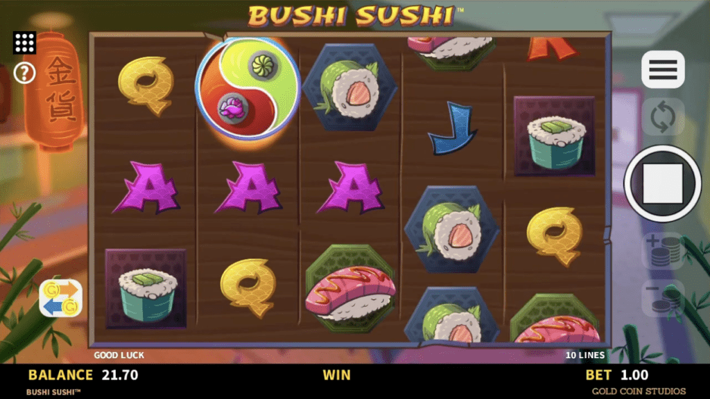 bushi sushi slot game