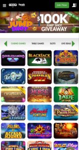 Tropicana Mobile Casino App Homepage