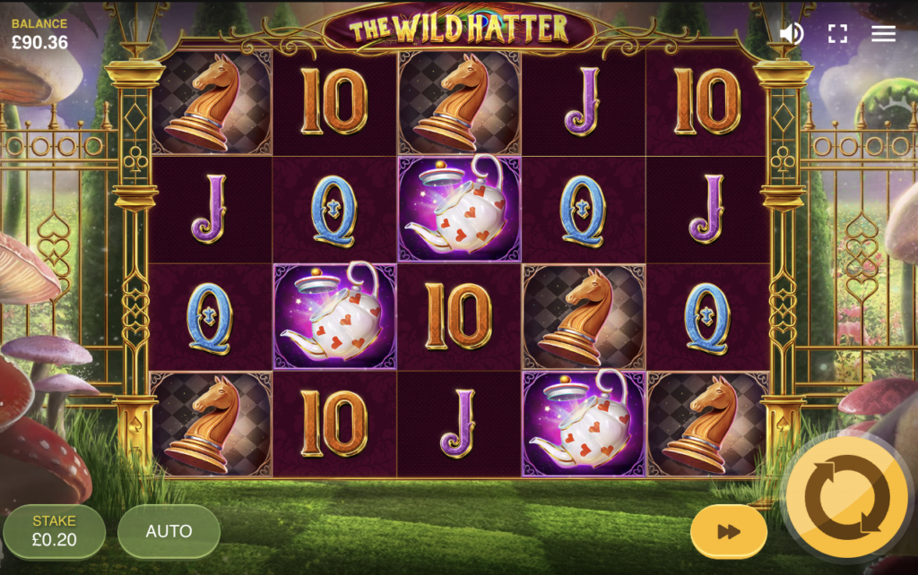 the wild hatter slot gameplay