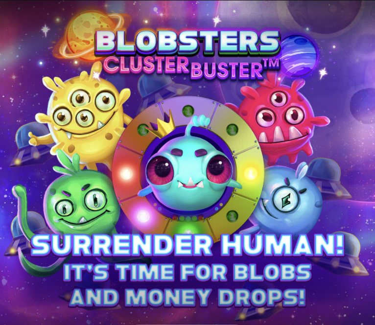 Blobster Clusterbuster online slot logo