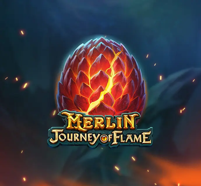 Merlin: Journey of Fire Slot Game Logo