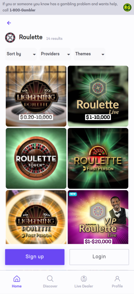 Hard Rock Bet App: Roulette Games